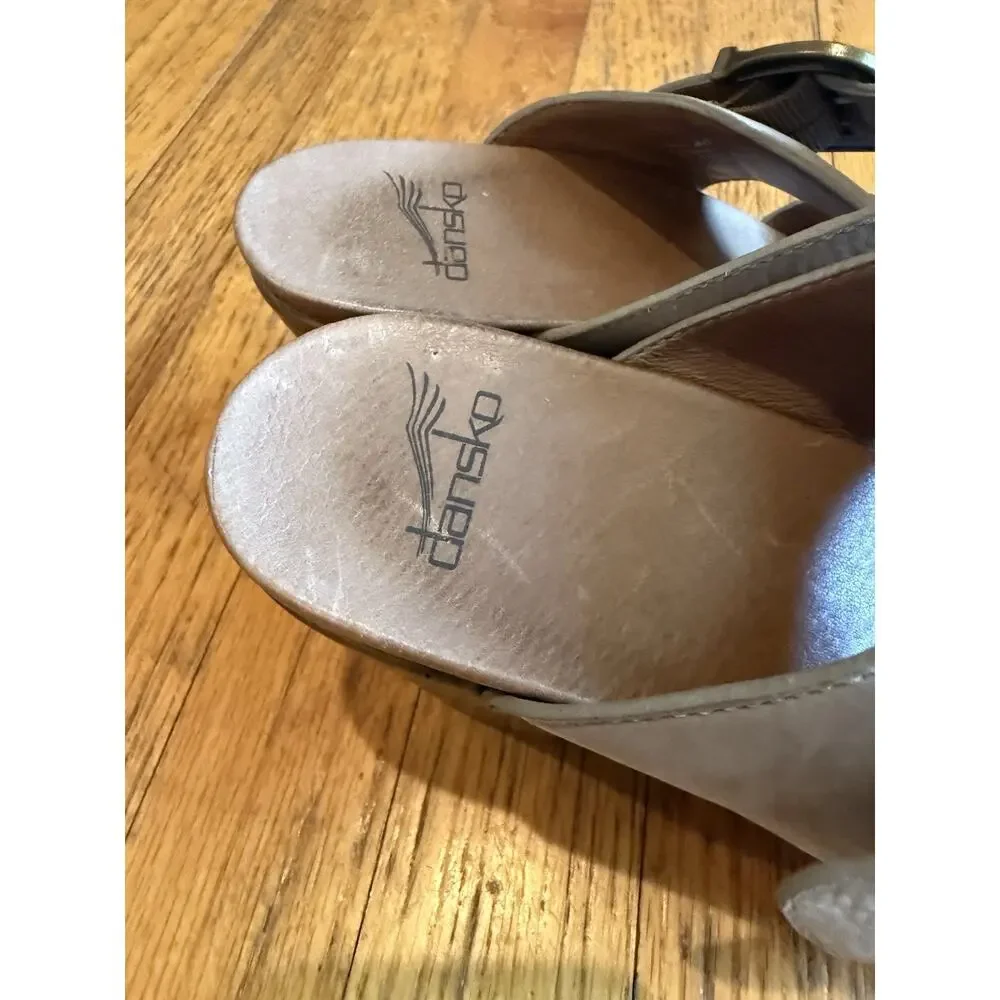 Dansko Ramona Slide On Shoes/Heels Taupe 1803167800 Size 10 US/40 Eur NWOB